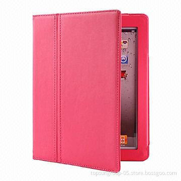 Protective PU Leather Case Cover with Stand for New iPad (Auto Sleep Function)